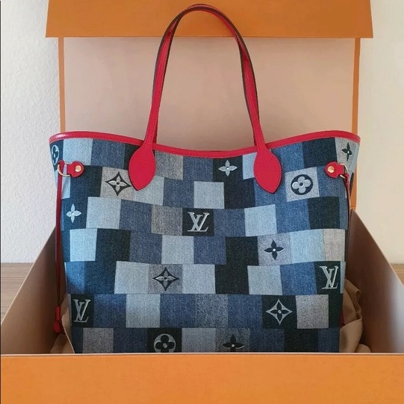 Louis Vuitton Handbags - Louis Vuitton Denim Monogram Patchwork